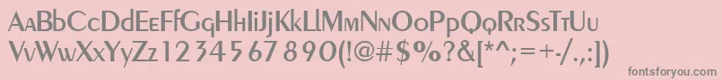 PeinaudMedium Font – Gray Fonts on Pink Background