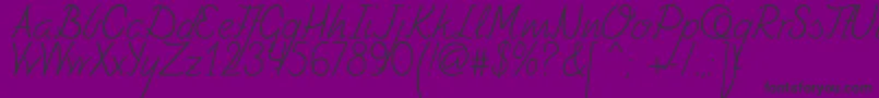 Fely Font – Black Fonts on Purple Background