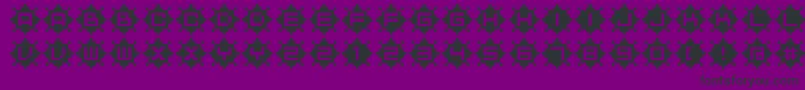 BmRubyA12 Font – Black Fonts on Purple Background