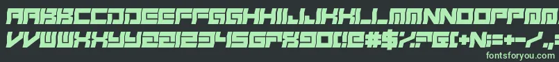 FreudianSlit Font – Green Fonts on Black Background