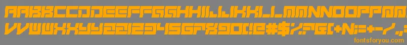 FreudianSlit Font – Orange Fonts on Gray Background