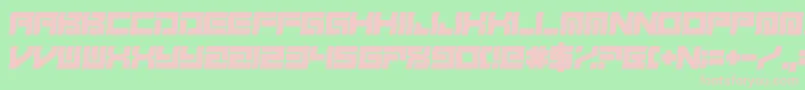 FreudianSlit Font – Pink Fonts on Green Background