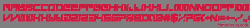FreudianSlit Font – Red Fonts on Gray Background
