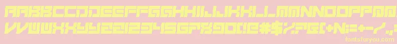 FreudianSlit Font – Yellow Fonts on Pink Background