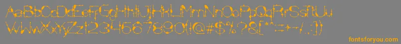 MineralOilResources-Schriftart – Orangefarbene Schriften auf grauem Hintergrund