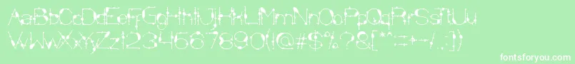 MineralOilResources Font – White Fonts on Green Background