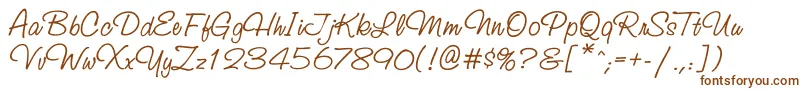 Studioscriptatt Font – Brown Fonts on White Background
