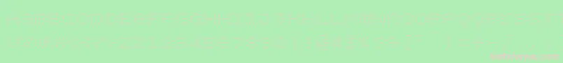 Bpdotsunicasesquarelight Font – Pink Fonts on Green Background