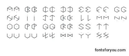 HexagonCupFontRegular-fontti