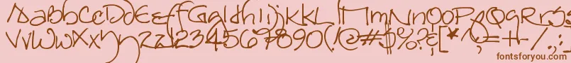 Más sobre la fuente Redstar fuente Redstar – Fuentes Marrones Sobre Fondo Rosa