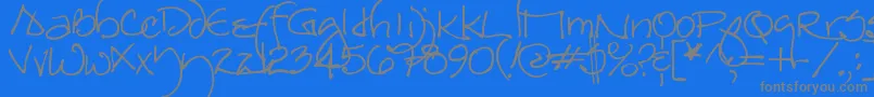 fuente Redstar – Fuentes Grises Sobre Fondo Azul