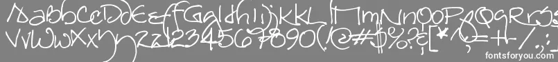フォントRedstar – 灰色の背景に白い文字