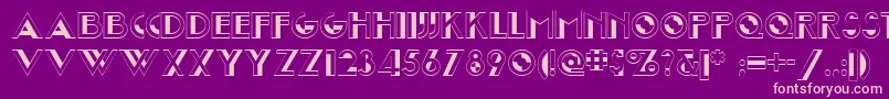 Joost Font – Pink Fonts on Purple Background