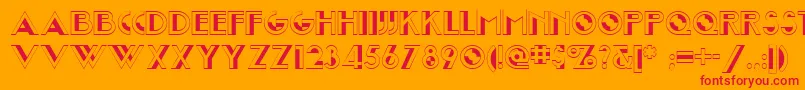 Joost Font – Red Fonts on Orange Background