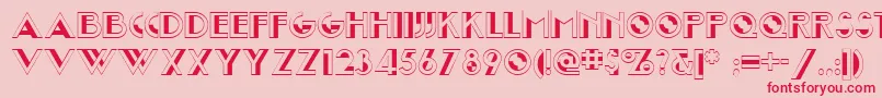 Joost Font – Red Fonts on Pink Background