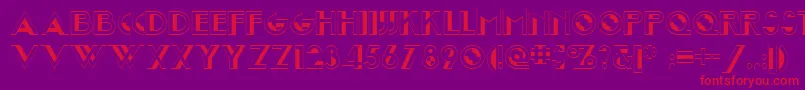 Joost Font – Red Fonts on Purple Background