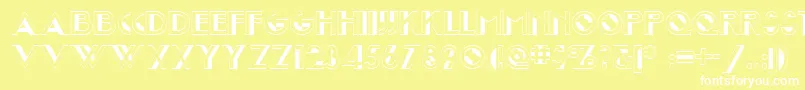 Joost Font – White Fonts on Yellow Background