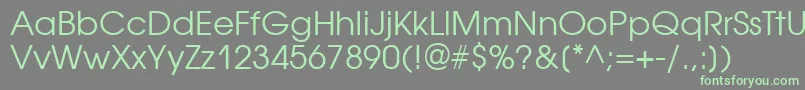 Avantgardegothicttt Font – Green Fonts on Gray Background