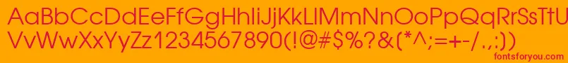 Avantgardegothicttt Font – Red Fonts on Orange Background