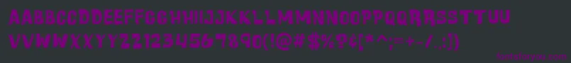 CartoonicMassiveCollage Font – Purple Fonts on Black Background