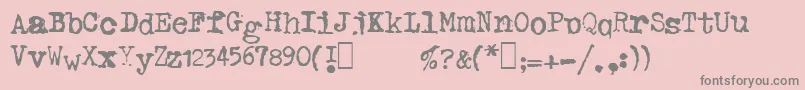 Haldasma Font – Gray Fonts on Pink Background