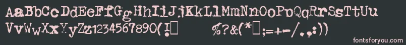 Haldasma Font – Pink Fonts on Black Background