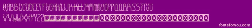 CorruptedDemocrazy Font – Pink Fonts on Purple Background