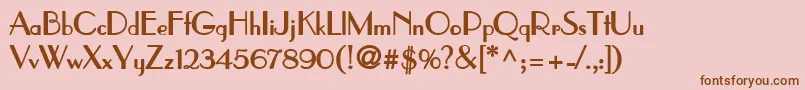 ParisBold Font – Brown Fonts on Pink Background