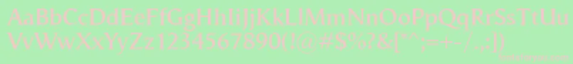 VegaAntikvaSemibold Font – Pink Fonts on Green Background