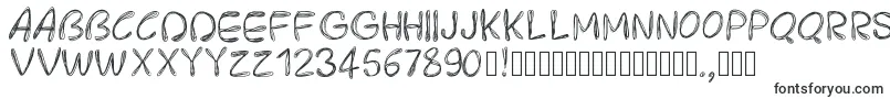 Pwroundedscratch-Schriftart – Schriftarten, die mit P beginnen
