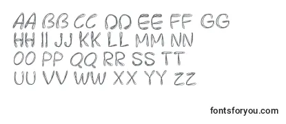 Pwroundedscratch Font