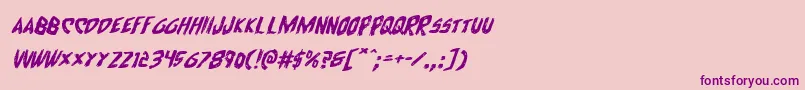 Cyrusexpandital Font – Purple Fonts on Pink Background