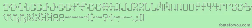 Шрифт GreenwichMean – серые шрифты на зелёном фоне