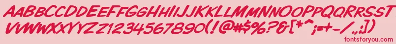 fuente Vtckomixationscitalic – Fuentes Rojas Sobre Fondo Rosa