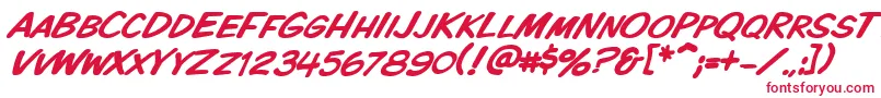 Vtckomixationscitalic-fontti – punaiset fontit