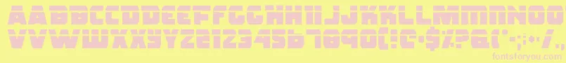 Rogue Hero Laser Font – Pink Fonts on Yellow Background