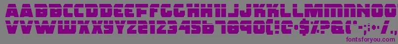 Rogue Hero Laser Font – Purple Fonts on Gray Background
