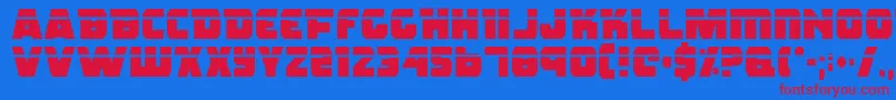 Rogue Hero Laser Font – Red Fonts on Blue Background