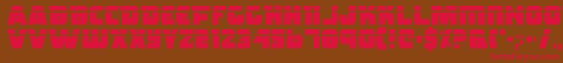 Rogue Hero Laser Font – Red Fonts on Brown Background