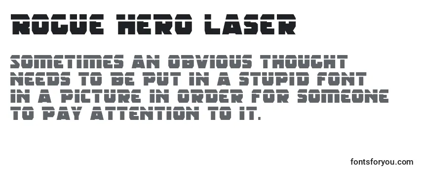 Schriftart Rogue Hero Laser