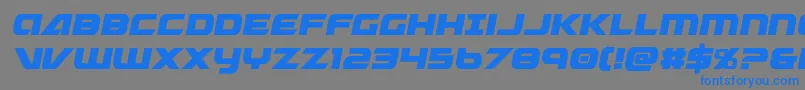 Graymalkincond Font – Blue Fonts on Gray Background