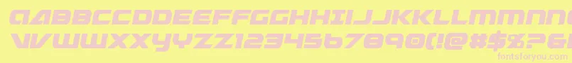 Graymalkincond Font – Pink Fonts on Yellow Background