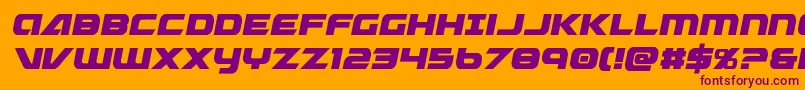 Graymalkincond Font – Purple Fonts on Orange Background