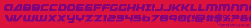 Graymalkincond Font – Purple Fonts on Red Background