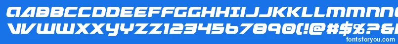 Graymalkincond Font – White Fonts on Blue Background