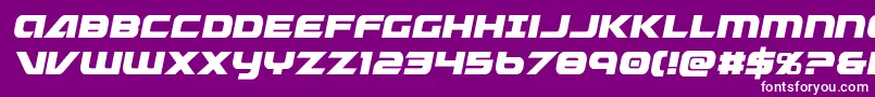Graymalkincond Font – White Fonts on Purple Background