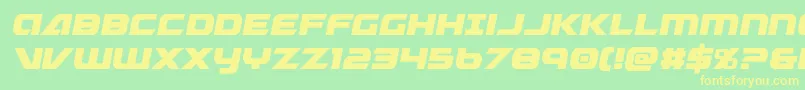 Graymalkincond Font – Yellow Fonts on Green Background