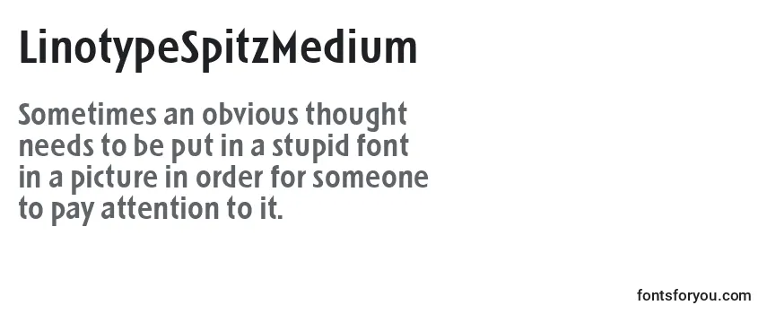 LinotypeSpitzMedium Font