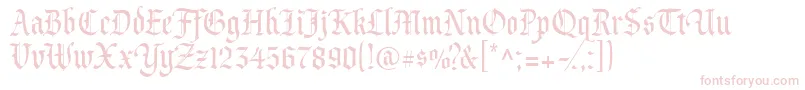 Princevaliant-fontti – vaaleanpunaiset fontit