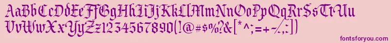 Princevaliant Font – Purple Fonts on Pink Background